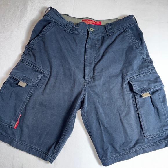Abercrombie & Fitch Other - Abercrombie & Fitch Mens Navy Blue Cargo Shorts Size M Cotton Utility T-2083